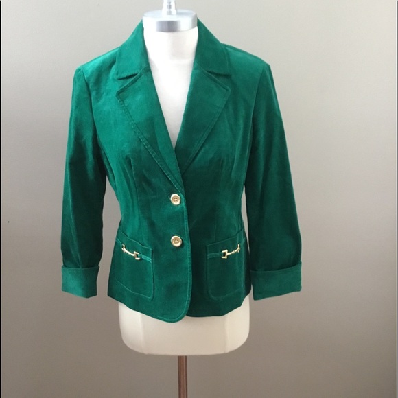 talbots green blazer